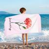 Pink Fruit Cherry Kids Beach Towels Microfiber Beach Towels for Boys Girls Sand Free Absorbent Toddler Pool Towels Bath Towel