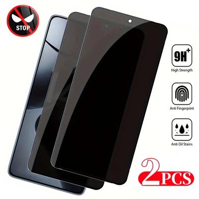 2 Stück Anti-Spy-Schutzglas für Xiaomi Poco X7 Pro X6 X5 Pro X4 X3 GT Displayschutzfolien für Poco F7 Ultra F6 F5 Pro F3 F4 GT