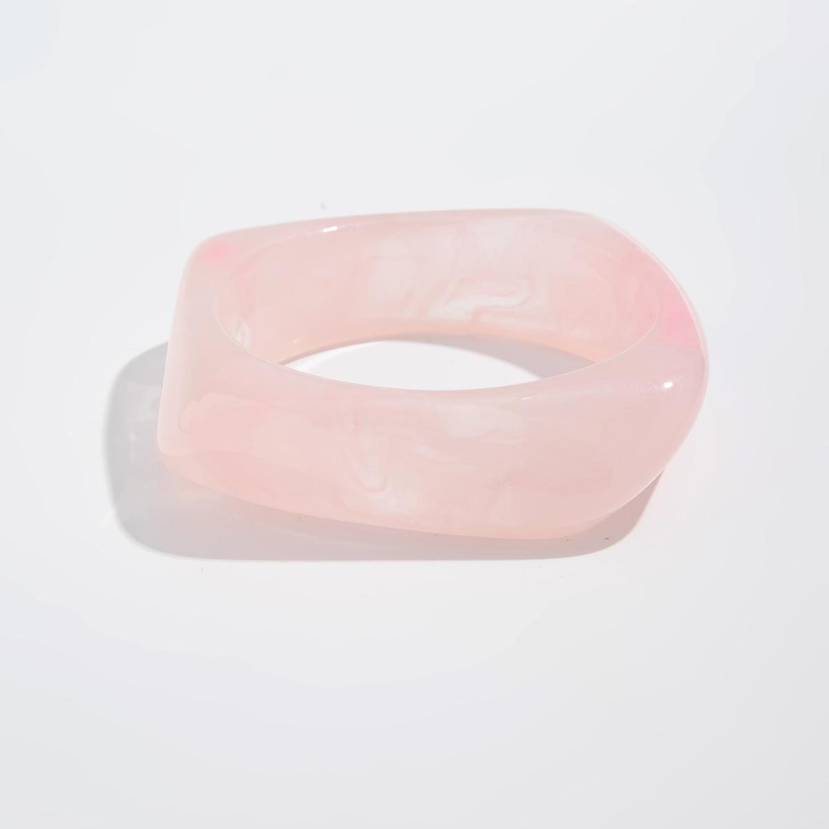 

Женский браслет ручной работы из акрила с нерегулярным геометрическим узором в стиле Ins розовый