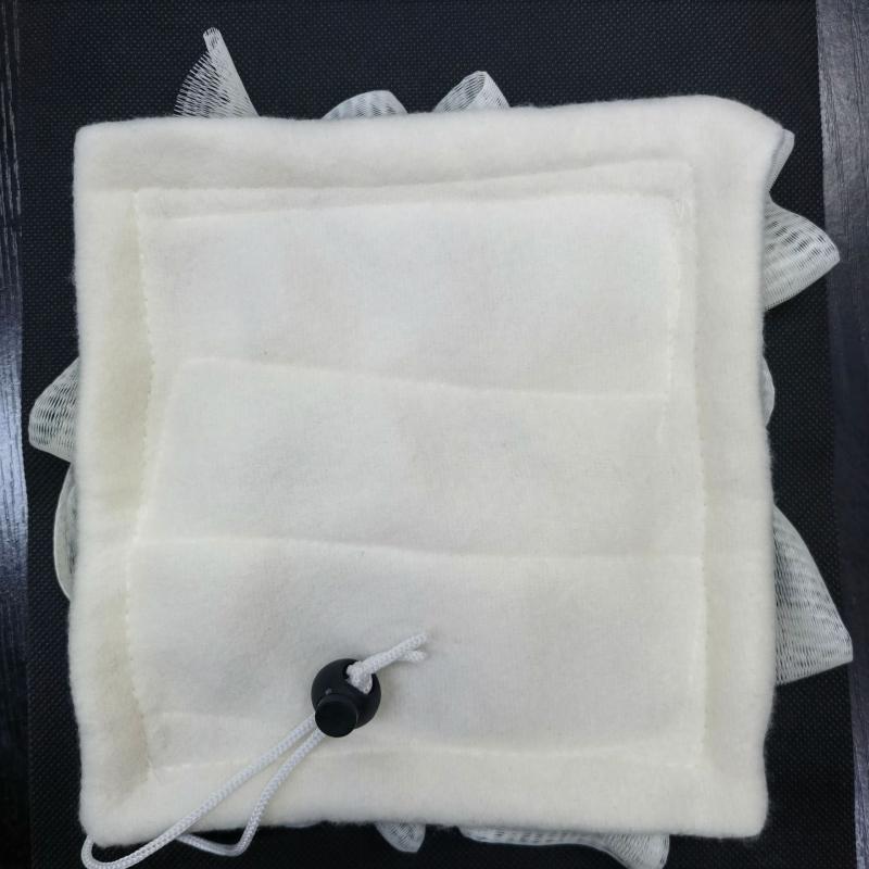 2-In-1 Bath Ball Towel Loofah With Drawstring Closure For Soap Soft Exfoliating Mesh Shower Sponge Skin Care Bathing Tool