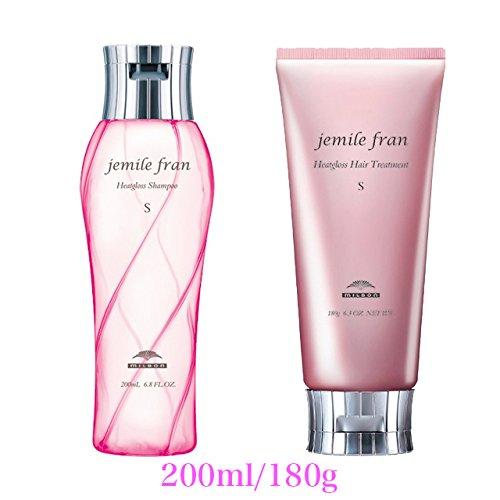 

Milbon Jemile Fran Heat Gloss S Шампунь 200 мл Лечение 180 г Набор [jemile fran]