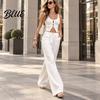 Casual Pants Women Straight Wide Leg Trousers Loose Fit Drapey High Waisted for Work Pants Solid Color Dressy Trousers Office Travel Comfortable