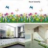 1* Avtagbar sommerfuglblomst gress veggklistremerker Decal Home Window Decor UK