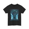 Skeleton Fire Demon T-Shirt | Fantasy Battle, Neon Blue, Cool T-Shirt, Fun Gift