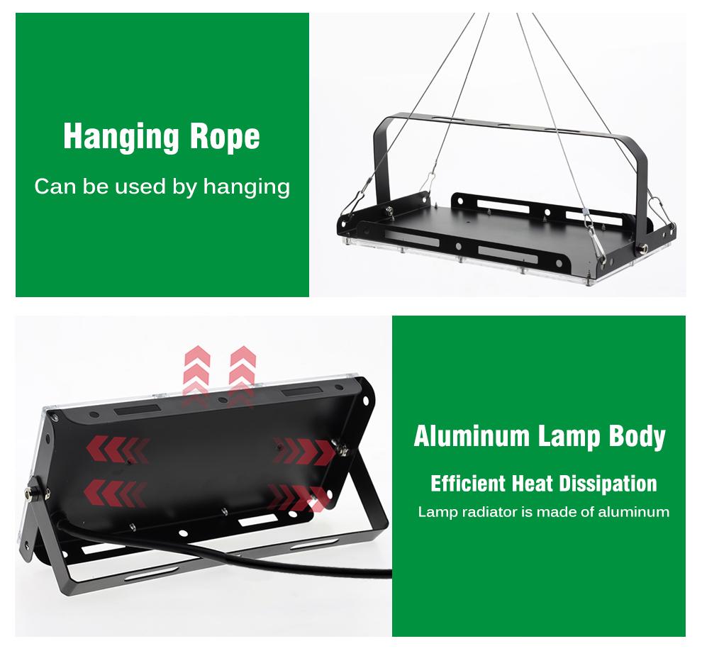 Full Spectrum LED Grow Light with Stand AC220V Phyto Lamp with On/Off Switch for Greenhouse Hydroponic Plant Growth Lighting