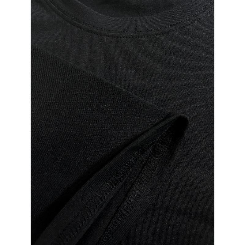 Maglietta Grafica Divertente da Uomo "Pesce Disinnescatore" - Stampa T-shirt a Maniche Corte Stile Harajuku Vintage, Streetwear Casual Nero per Outfit Rilassati