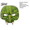 Accessoire de Fête d'Halloween Masque de Vieille Sorcière pour Adultes Horreur Mousse Verte Demi Visage PU Léger Mascarade Accessoire Fête Cosplay Costume Carnaval