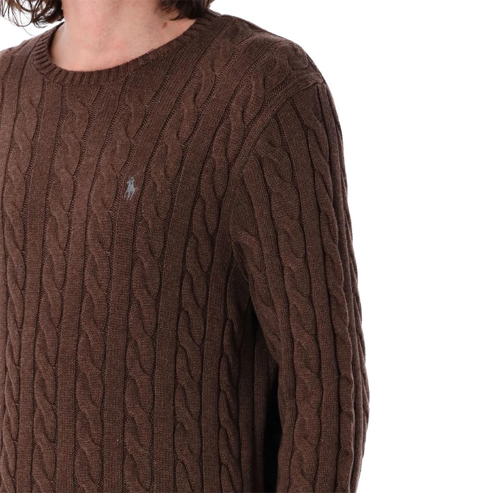 Polo Ralph Lauren Einfarbig Rundhals Langarm Pullover Herren Pullover Braun 710775885-512