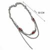 Adjustable Tassel Necklace Y2K Choker Chain Fashion Zircon Choker Necklace  Men