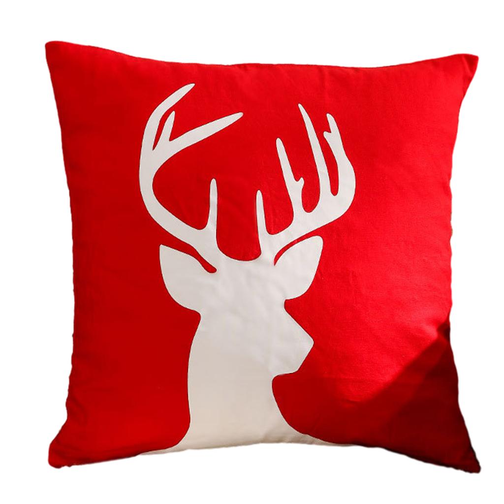 2024 Christmas Cushion Cover Embroidery Snowflake Pillowcase Merry Christmas Decoration for Home Winter Sofa Couch Offie