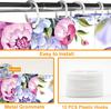 Spring Hummingbird Floral Bird Shower Curtain,Bathroom Shower Curtains Bathtub Home Decor Waterproof Fabric Machine Washable Wit
