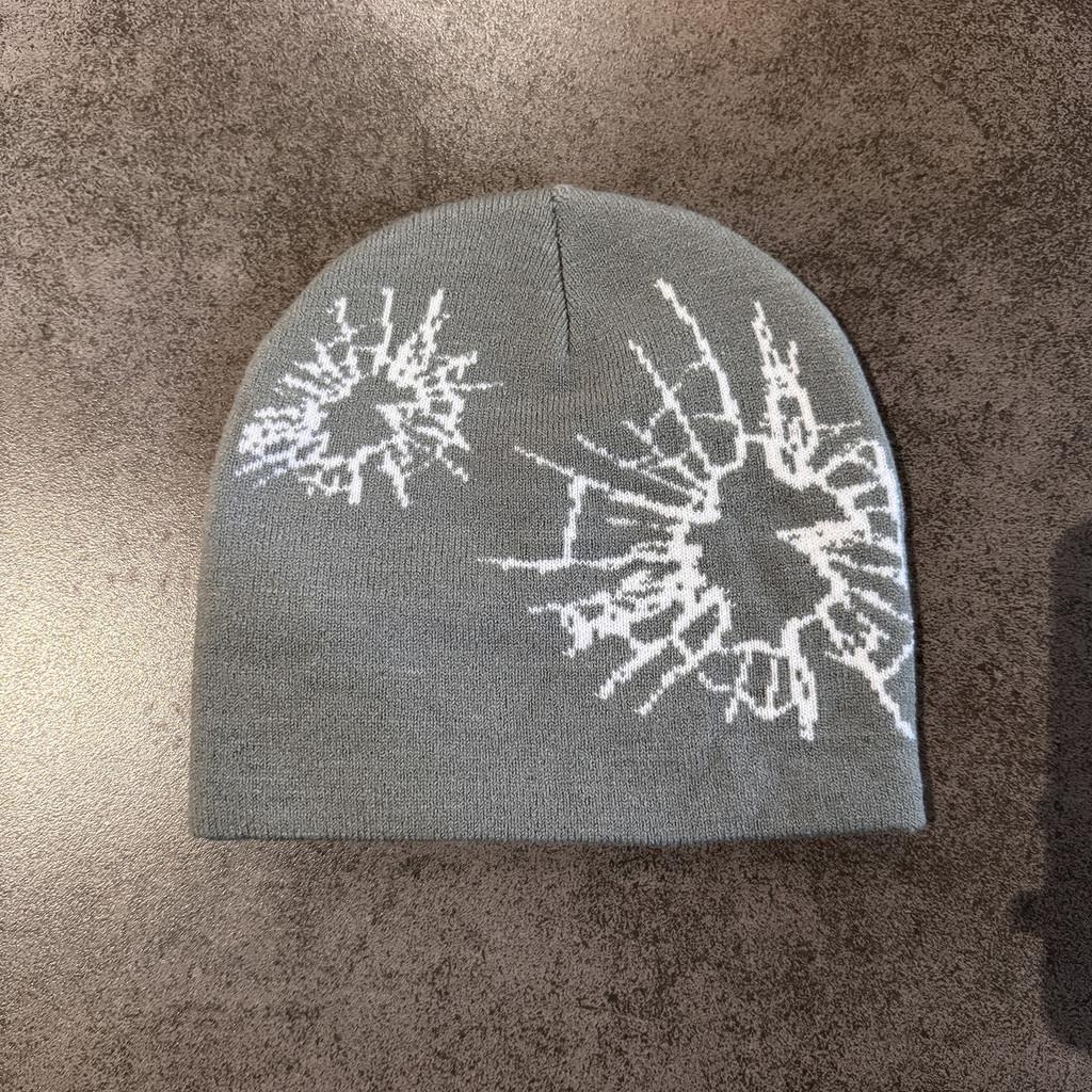 Fashion Beanie Knit With Print Design For Daily Outdoor Cold Use Climate