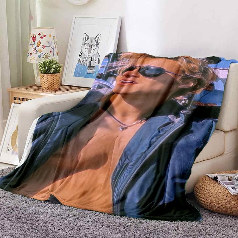 Coperta 3D Rudy Pankow Star JJ Maybank, Morbida Coperta Plaid per Casa Camera da Letto Letto Divano Picnic Viaggio Ufficio Coperta Regalo Bambini