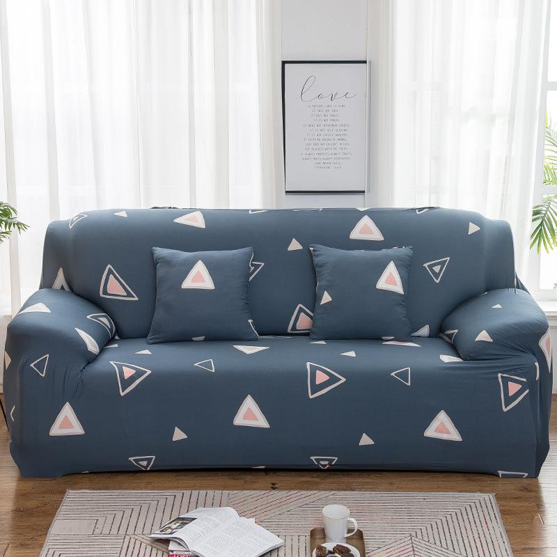 Stretch Milk Silk Printed Plants And Flowers Sofa Cover Stain Resistant Slipcover Breathable All-Season Full Wrap Slipcovers