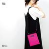 Aventura Box Logo Nylon Flat Shoulder Bag, Pink