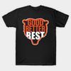 Men Black Print T-shirt Good Better Best Funny Chicago Bears Sports Lover No-Cut Transfer Paper Print Cotton Tshirt