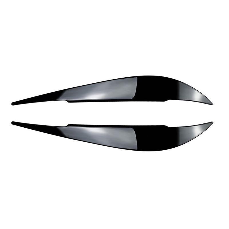 2Pcs  Evil Headlight Eyebrows Eyelid For BMW 4 Series F32 F33 F36 M4 420d 420i 425d 430i 435i 440i 2013- ABS Gloss