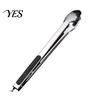 Anti-slip Kitchen Tongs with Anti-Slip Handle And Silicone Scalloped Edges, Stainless Steel Cooking Thumb Rest Locking Food Clips for Grilling