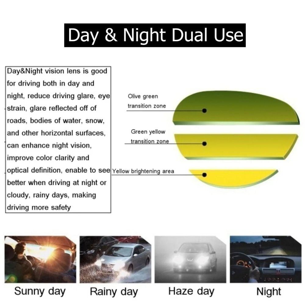 Anti-glare Myopia Glasses Clip UV400 Clip-on Sunglasses Day Night Vision Goggle Clip Summer