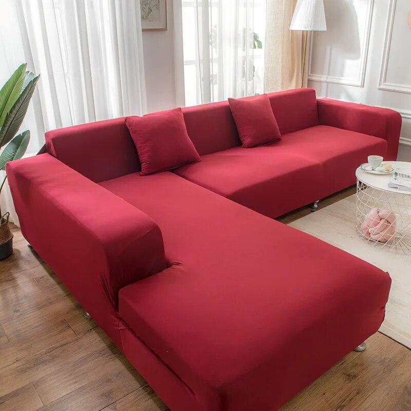 Elastic Sofa Cover For L -Shaped Corner Sofa Full Wrap Sofa Slipcover For Living Room Home Decor Couch Cover