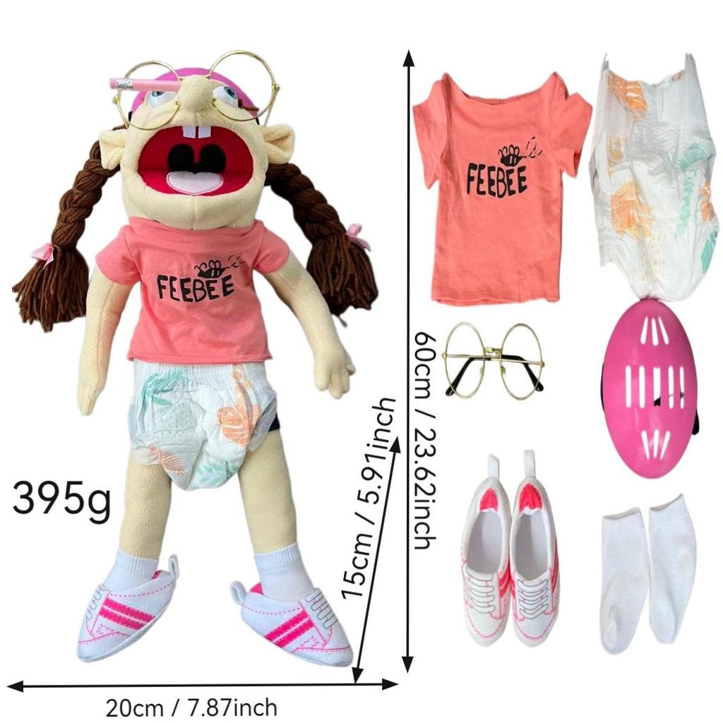 Jeff the Cross-Border Hand Puppet: Interactive Plush Toy for Kids' Early Education