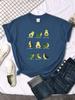 Woman T-Shirt Avocado Teaches You To Practice Yoga Printing Blouses Womensfashion Oversize Blouses Funny Fruit Ladies Tshirts