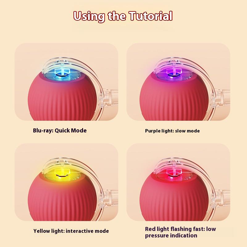 Cat Interactive Ball Toys Automatic Rolling Ball For Kitten Rechargeable Smart Pet Electric Toys With Teaser Sensor Cat Ball Toy