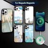 Travel Airplane R-Route Phone Case For iPhone17,16,15,14,13,12,11 Plus,Pro Magnetic For Magsafe Wireless Charging