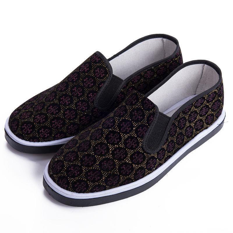 Women's Cloth Shoes New Soft-soled Women's Single Shoes Flat-soled Old Beijing Red Handmade Women Comfortable and Versatile