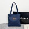 Large Capacity Denim Shoulder Bag For Women Casual Tote Bags For Travel Commuting  Ladies Canvas Handbags