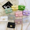 Neue Perltasche, Kindergartentasche, Handtasche, Umhängetasche, Messenger Bag, Damentasche, Jelly Bag, Kleine Diamanttasche.