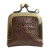 Made in Japan Rinori Purse Accessory Case Leather Genuine Leather Portable Treasures in a Cute Mini Purse Brown