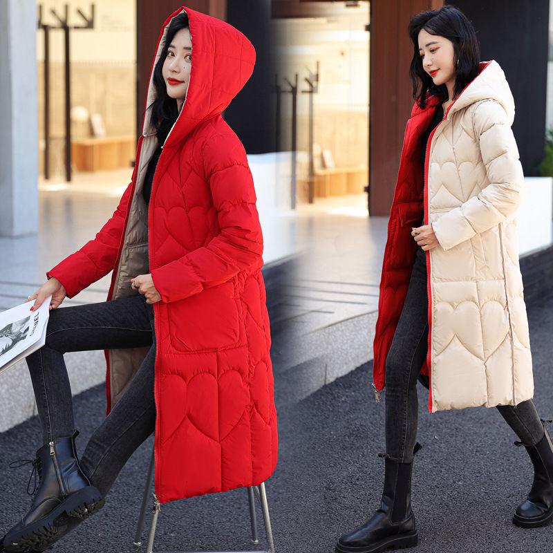Women's Down Jackets Coat Winter Fashion Baggy Thick Warm Bubble Long Oversized Puffer Ladies Coat Cotton Padded Jackets Outwear
