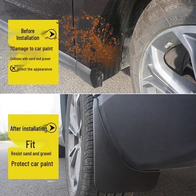 2019 Roewe EI6 Soft Rubber Front & Rear Mud Flaps for 17-Inch Wheels