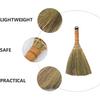 LIFKOME 2Pcs Indoor Grass Broom Whisk Broom Thai Handle Broomstick Sweeping Cleaning Tool Asian Handmade Craft Broom for Home Kitchen Bedroom