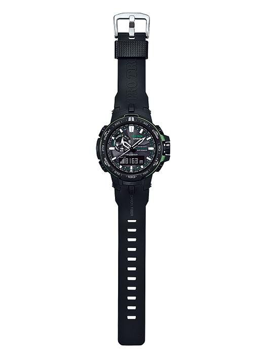 Casio Orologio Digitale al Quarzo Pro Trek da Uomo in Acciaio Inossidabile Resistente all'Acqua 100M PRW-6000Y-1A