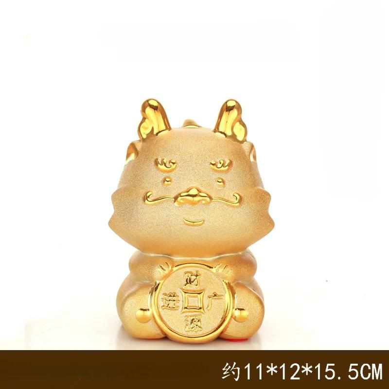 1PCS handmade ceramic cute twelve zodiac monkey chicken dog mouse dragon piggy bank home storefront front desk decoration