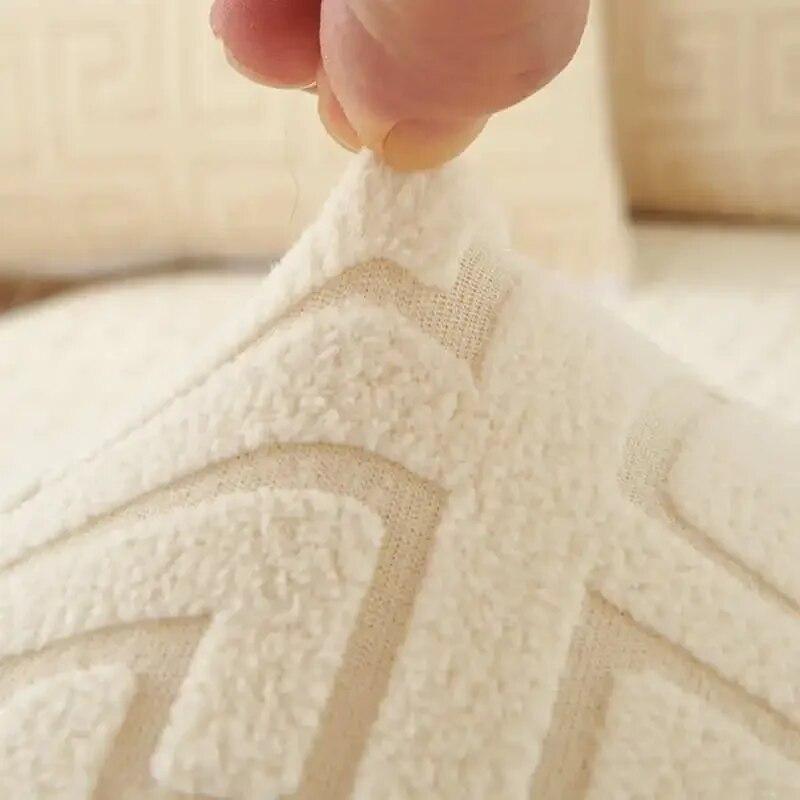 Geometrischer Ecksofa-Sitzbezug, L-förmiger Couch-Kissenbezug, Möbelschutz, Heimdekoration