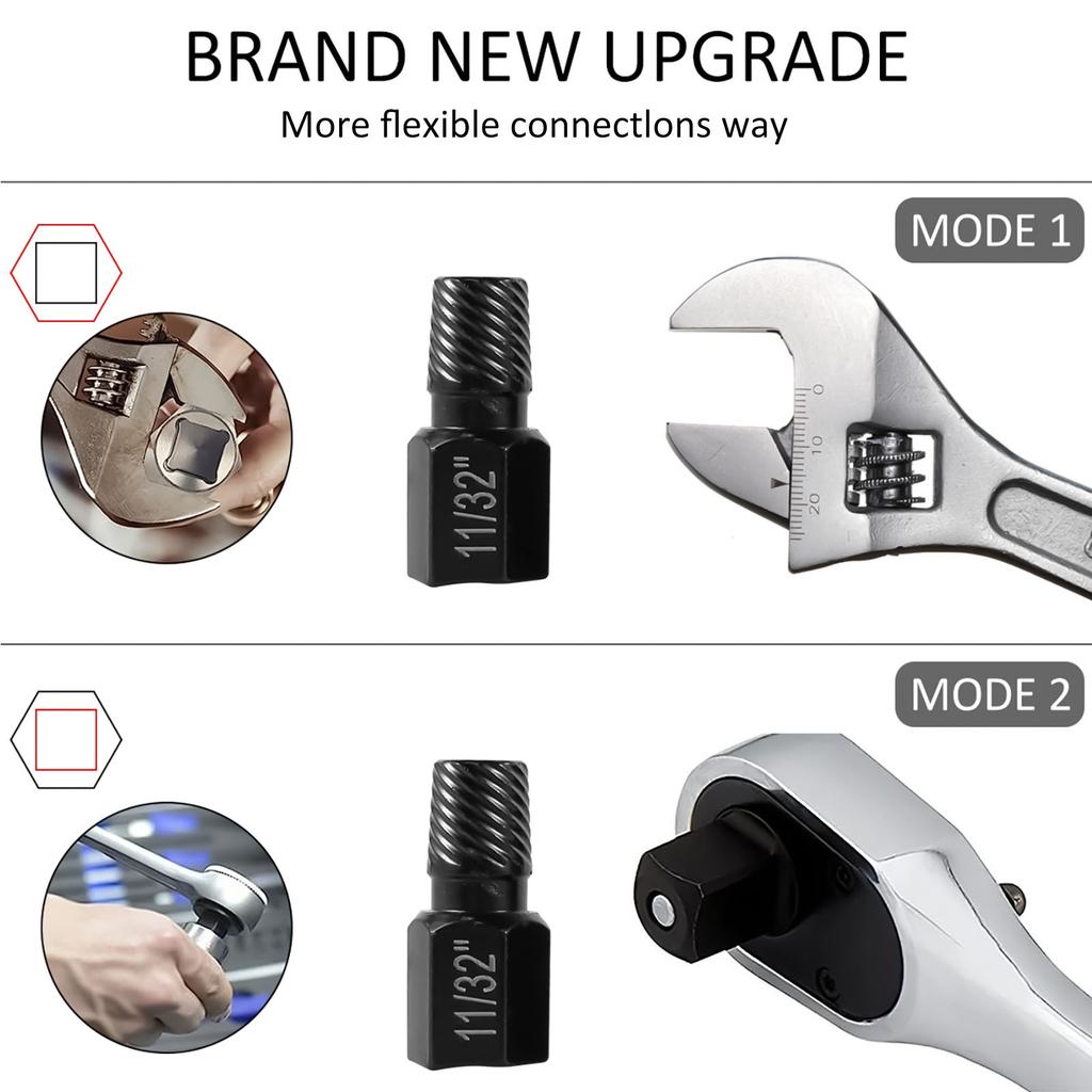 10/20Pcs Multi Spline Screw Extractor Set Alloy Steel Damaged Bolt Removal Tool Easy Out Rusted Bolt Removal for 1/8-13/32Inch