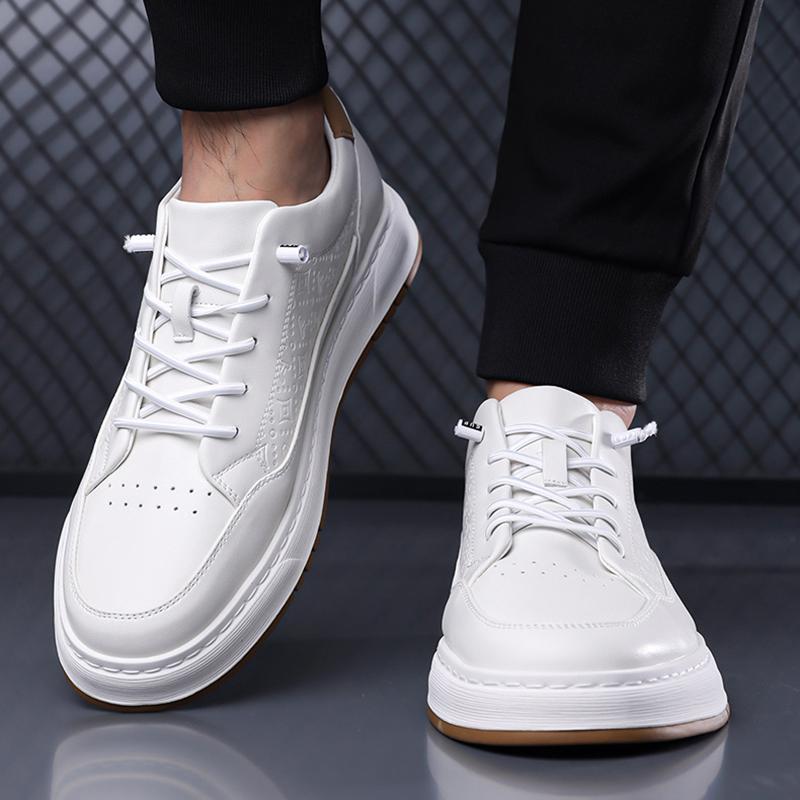 New Summer Men's Shoes Breathable Versatile Sport Casual Leather Shoes Black Men's Lazy Shoes One Step Easy Wear Slip-On Shoes