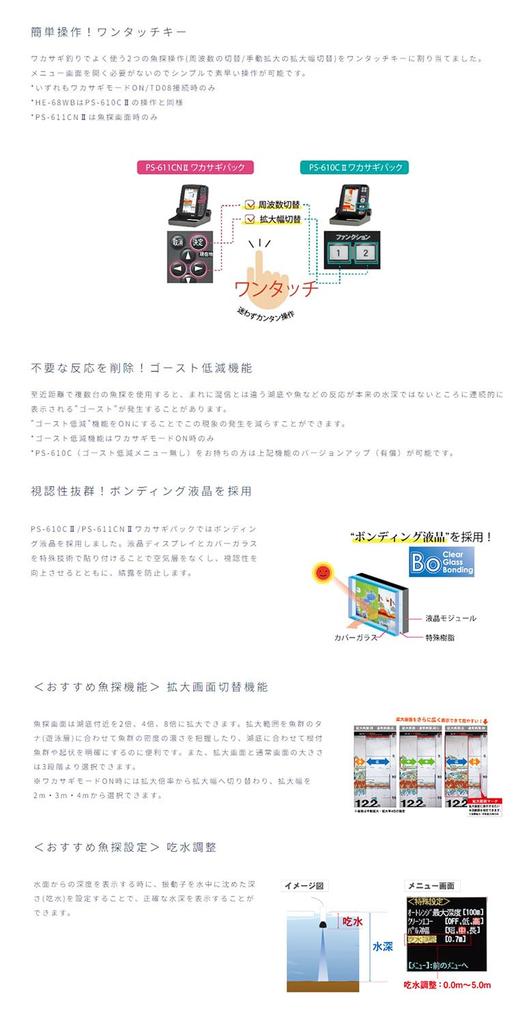 HONDEX Fish Finder Smelt Pack PS-610C2