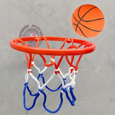 Set Mini Coș de Baschet de Interior pentru Copii cu Ventuză Agățare pe Perete Joc Sportiv Acasă Kit cu Inele de Baschet Distractive pentru Exerciții Copii