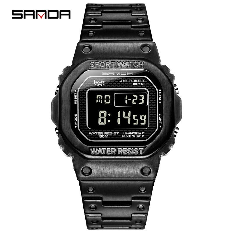 Sanda Classic Waterproof Digital Sport Watch for Men and Women