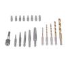 Screw Extractor Set Damaged Broken Bolt Remover Hex Shank Twist Drills with Screwdriver Bit Kit