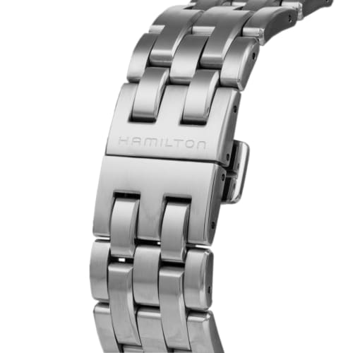 Hamilton Jazzmaster Watch, Blue Dial, Automatic, 10 ATM Water Resistance, Sapphire Crystal, 40mm, H32675140, Men's, Silver