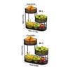 Contemporary Tiered Metal Serving Dish for Fruits Bolts Kitchen Counter Organization