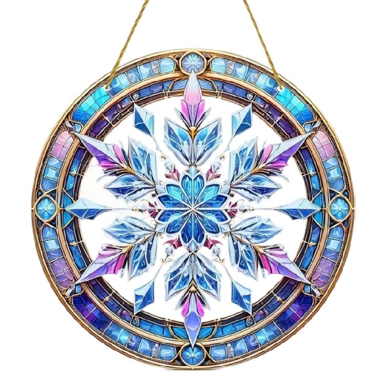 Rainbow Maker Acrylic Sun Catcher Ornament Christmas Tree Decoration Shatterproof Indoor Hanging Accessory