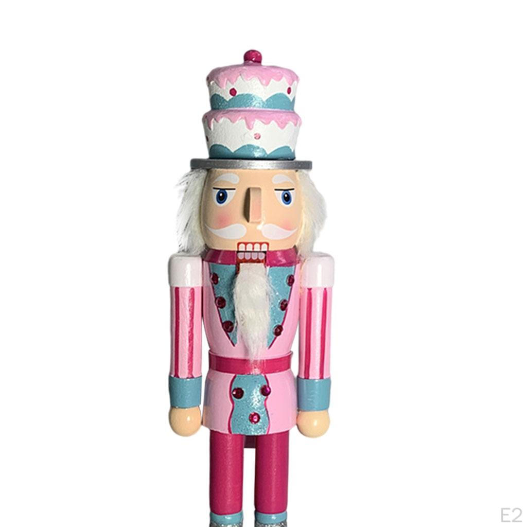 35cm Nutcracker Puppet Figure, Christmas Nutcrackers, Wooden Soldier Statue Toy, Ornament