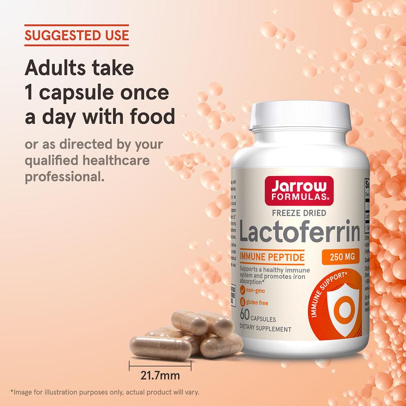 Lactoferrin, Freeze Dried, 250 Mg, 60 Capsules