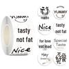 500 Influencer Text Sticker Roll for Gift Packaging, Dessert, Cake, Milk Tea Cup Takeaway, and Sealing Decorations